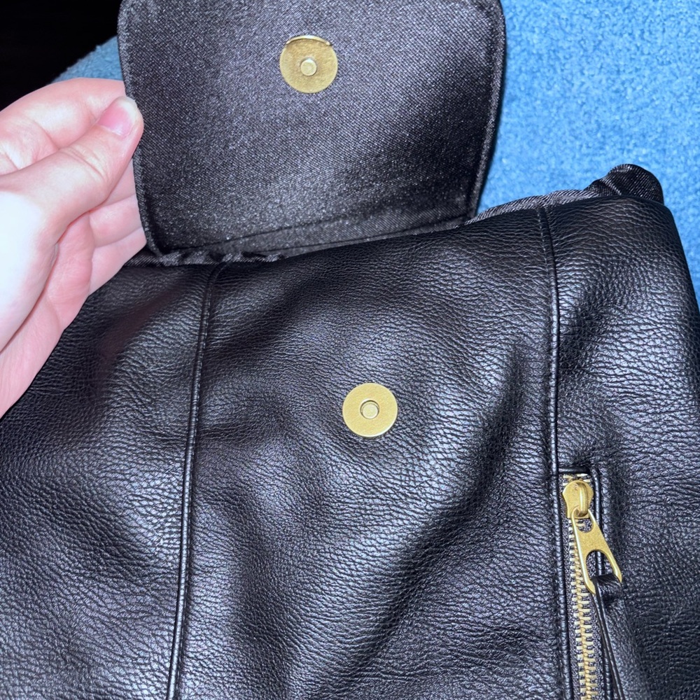 Universal Thread Black Backpack with Zipper - image 8